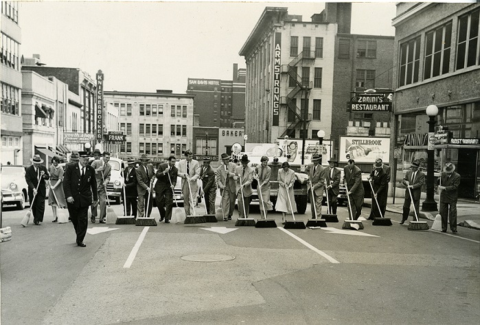 Photo from the City Beautiful Scrapbooks - Capitol Blvd view from 1954