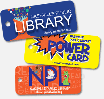 three library cards