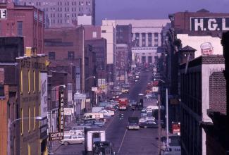 2nd Ave N facing the Courthouse, circa 1960-70's