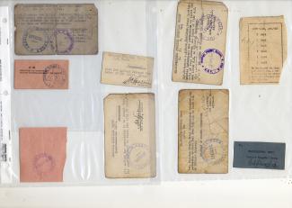From one of our manuscript collections, several military passes 
