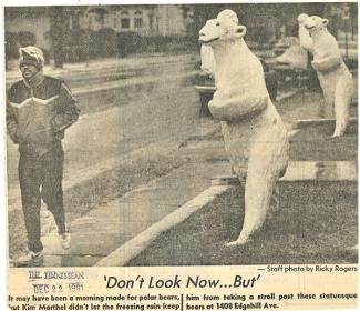 Tennessean clipping from December, 1981 at 1408 Edgehill Ave