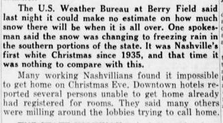 Tennessean  clipping from December, 1962