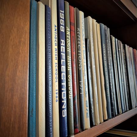 Yearbook shelves
